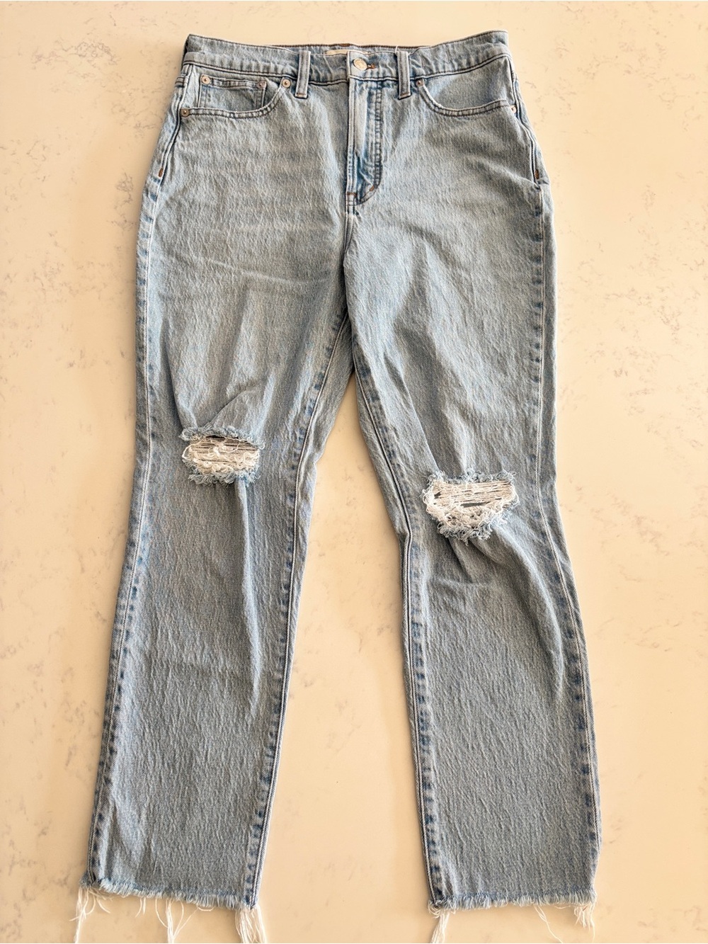 Madewell light wash The Perfect Vintage Jeans ankle length Sz 29